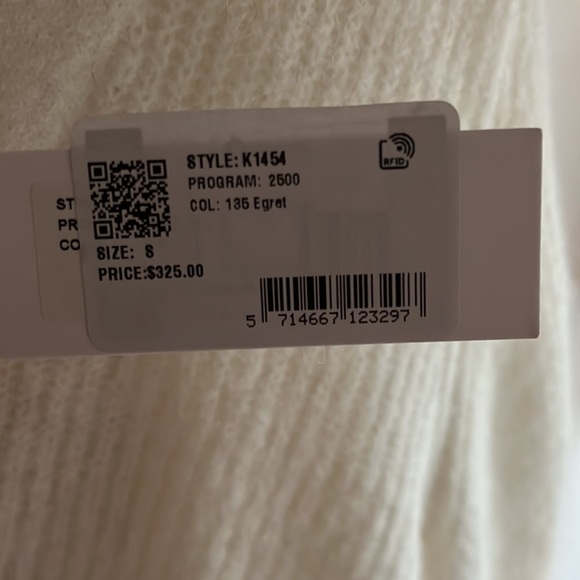 Brand New Ganni Knitted cropped V-neck cardigan - Picture 5 of 5